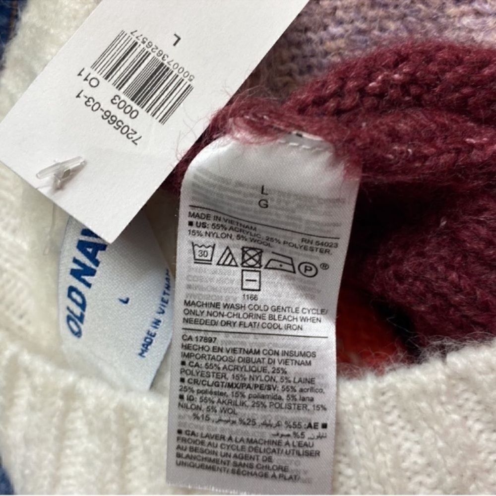 Hulu Multi colored Pink and White Sweater (Size XXL) - Picture 6 of 7